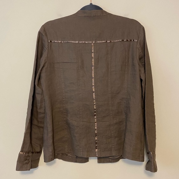 Orvis Brown Linen Top - Picture 6 of 6